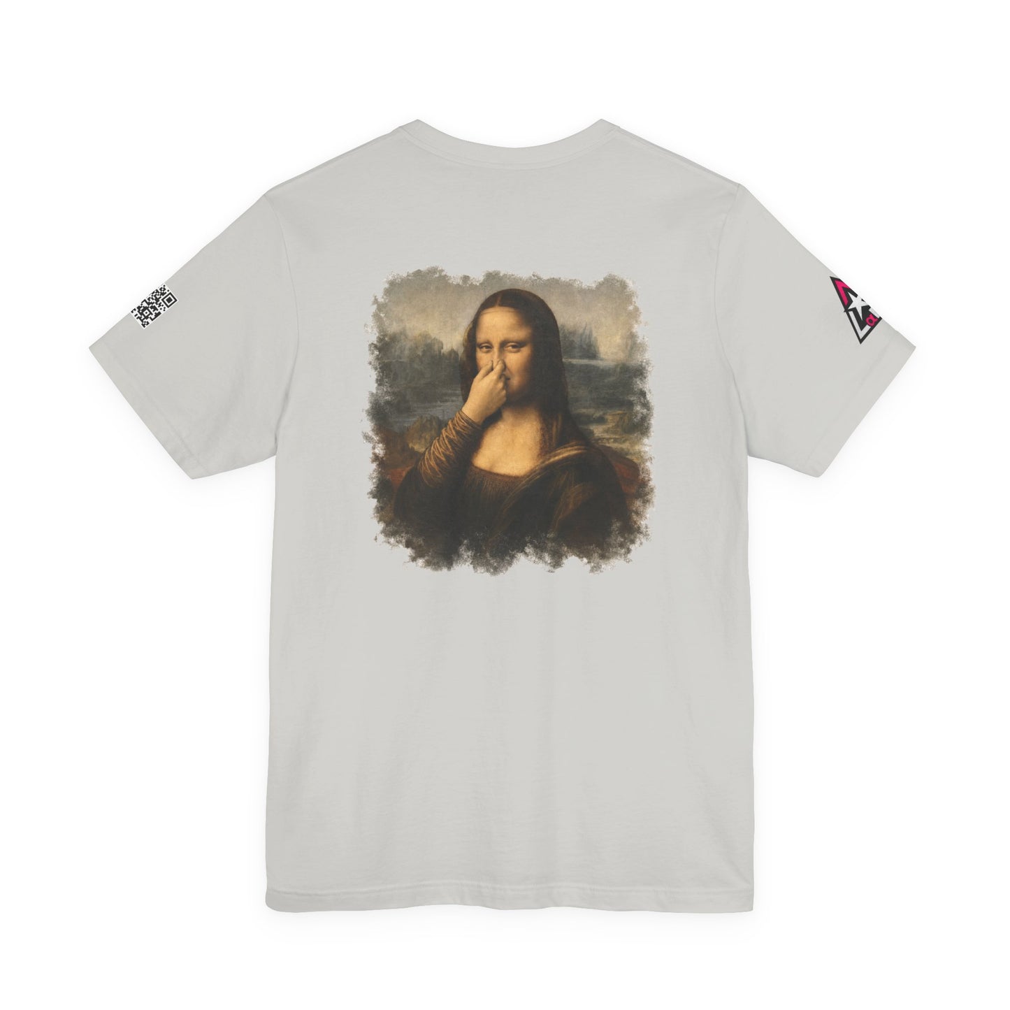 Something Smells Like Bullshit Graphic T-Shirt | Mona Lisa Parody Tee
