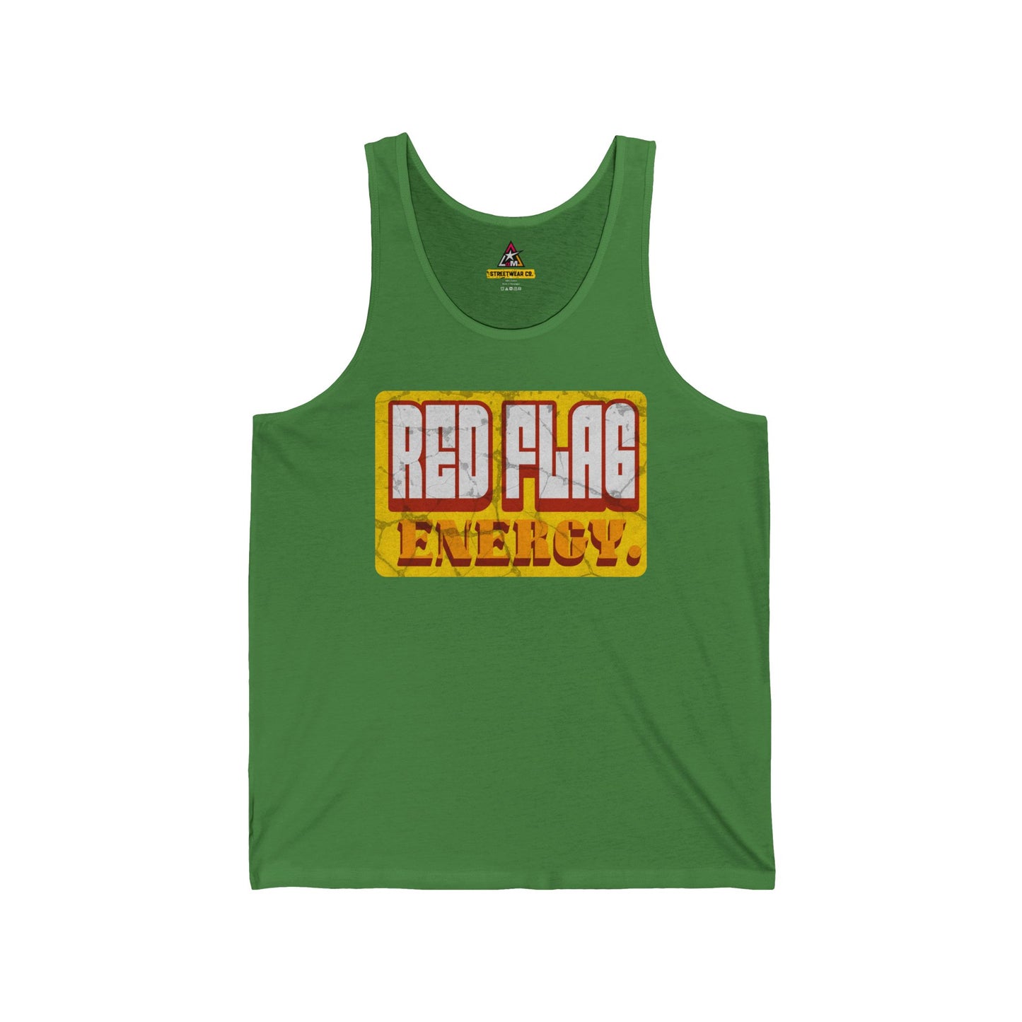 RED FLAG ENERGY | Funny Vegas Tank Top | Summer Vacation Graphic Tank | Bachelor Party Gift | Festival & Pool Party Shirt