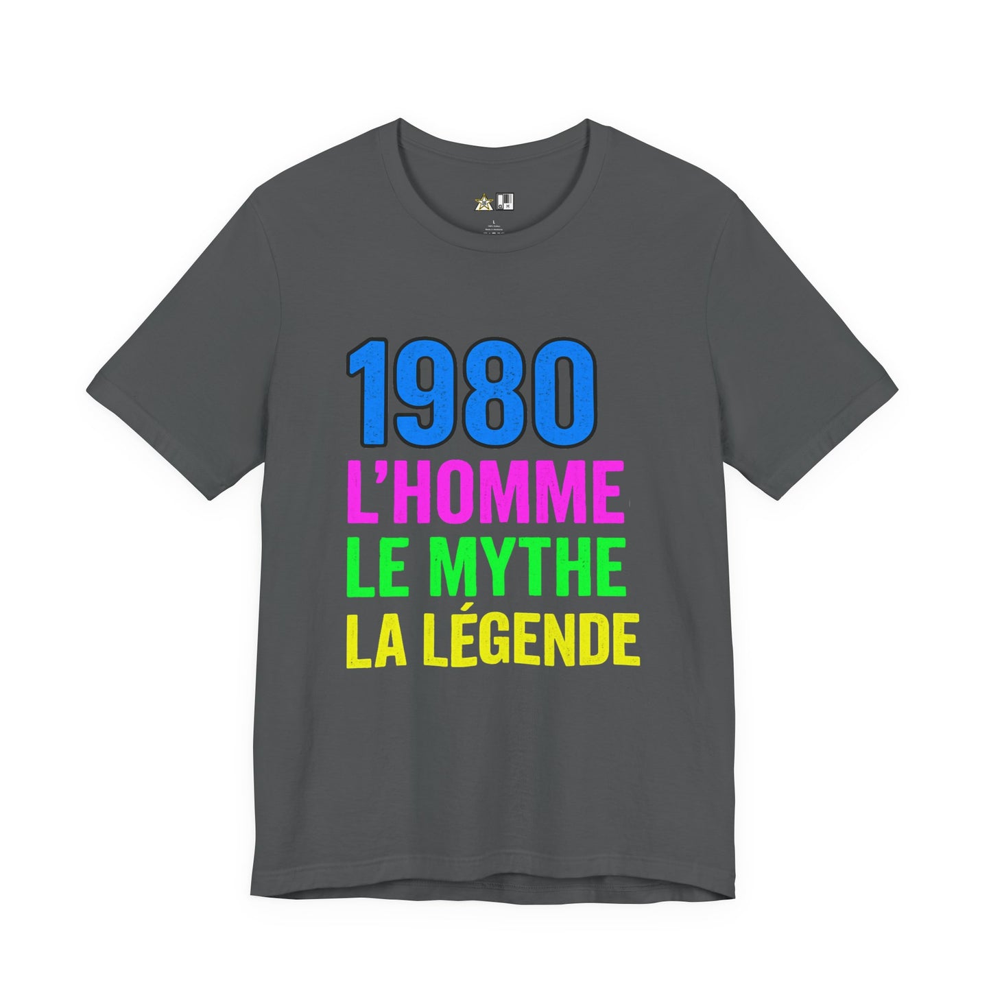 Born a Legend Since 1980 (editable French)– Unisex Streetwear Graphic Tee