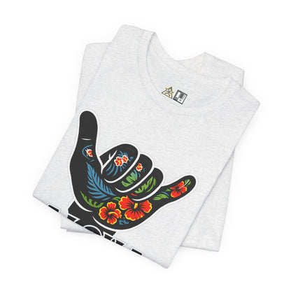 Aloha Shaka Floral Vibe – Unisex Streetwear Graphic Tee
