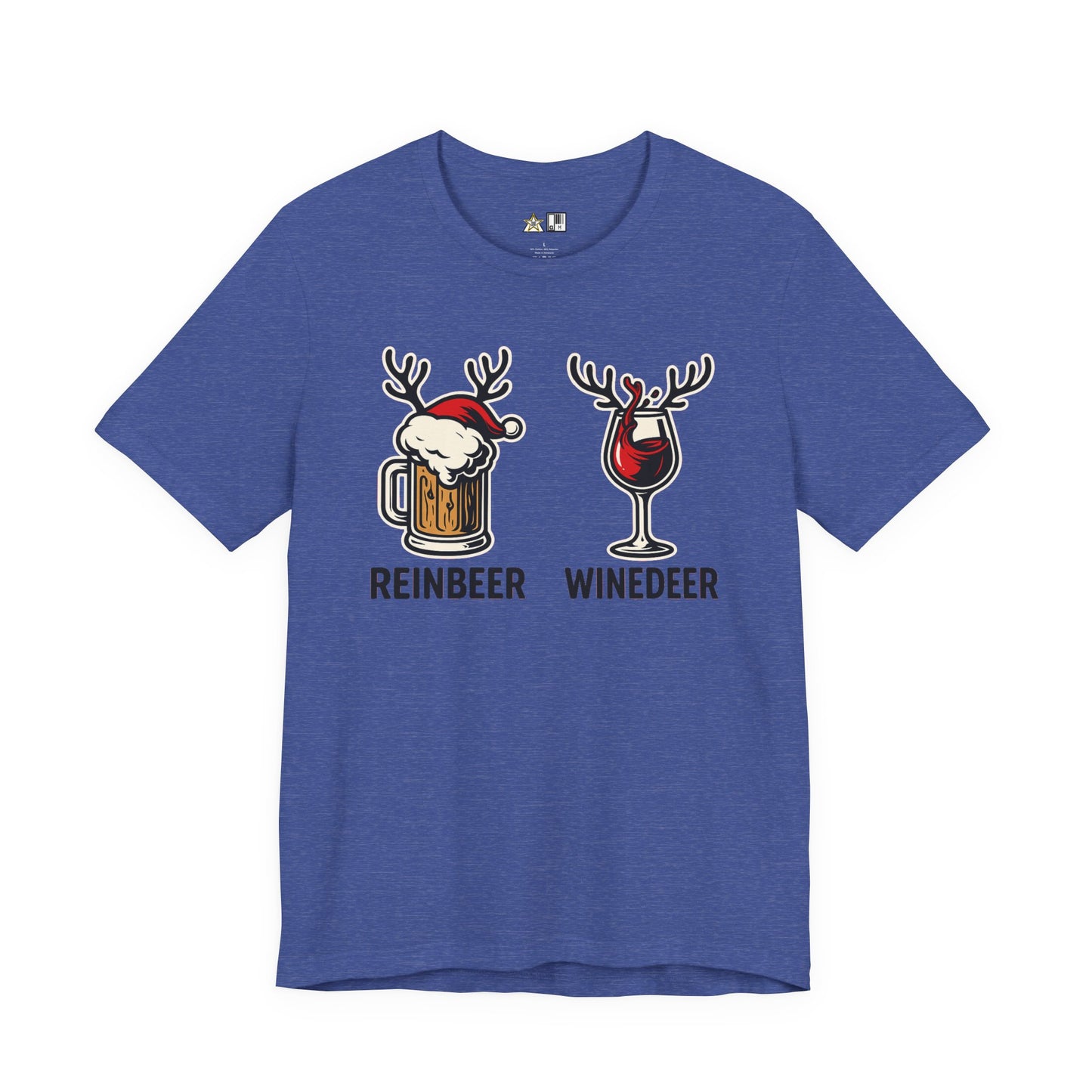 Reinbeer vs Winedeer – Unisex Bold Holiday Graphic Tee