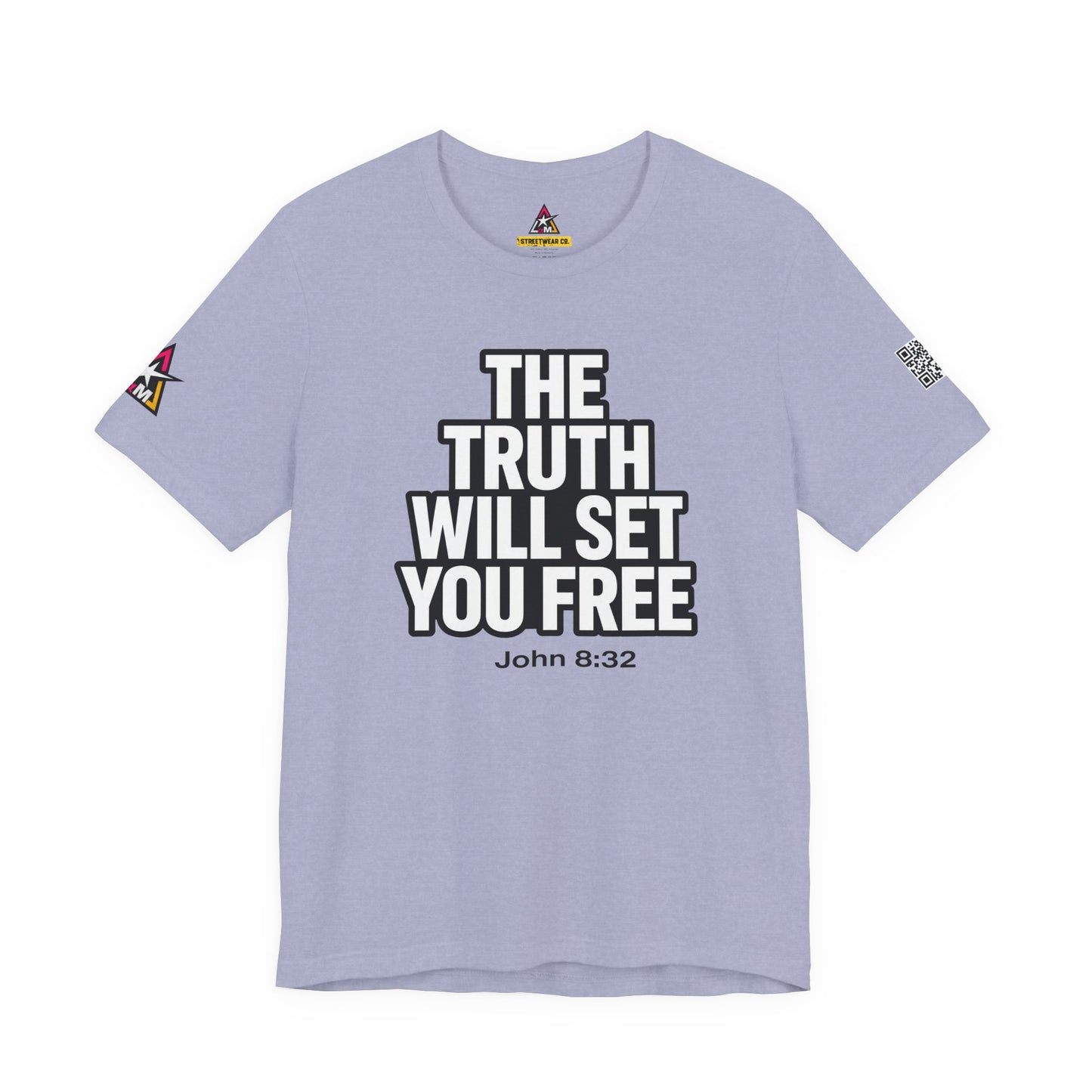 The Truth Will Set You Free Graphic T-Shirt | John 8:32 Bible Verse Tee | Christian Streetwear