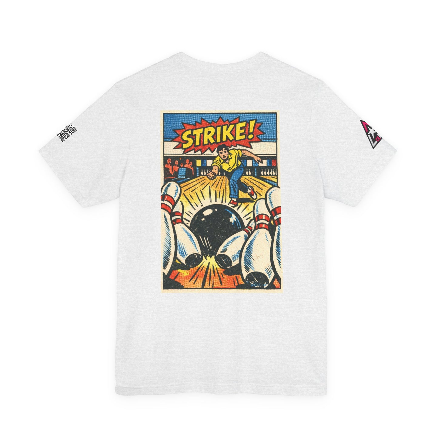 Strike Graphic T-Shirt | Bowling Streetwear Tee | Retro Bowling Shirt  STRIKE.