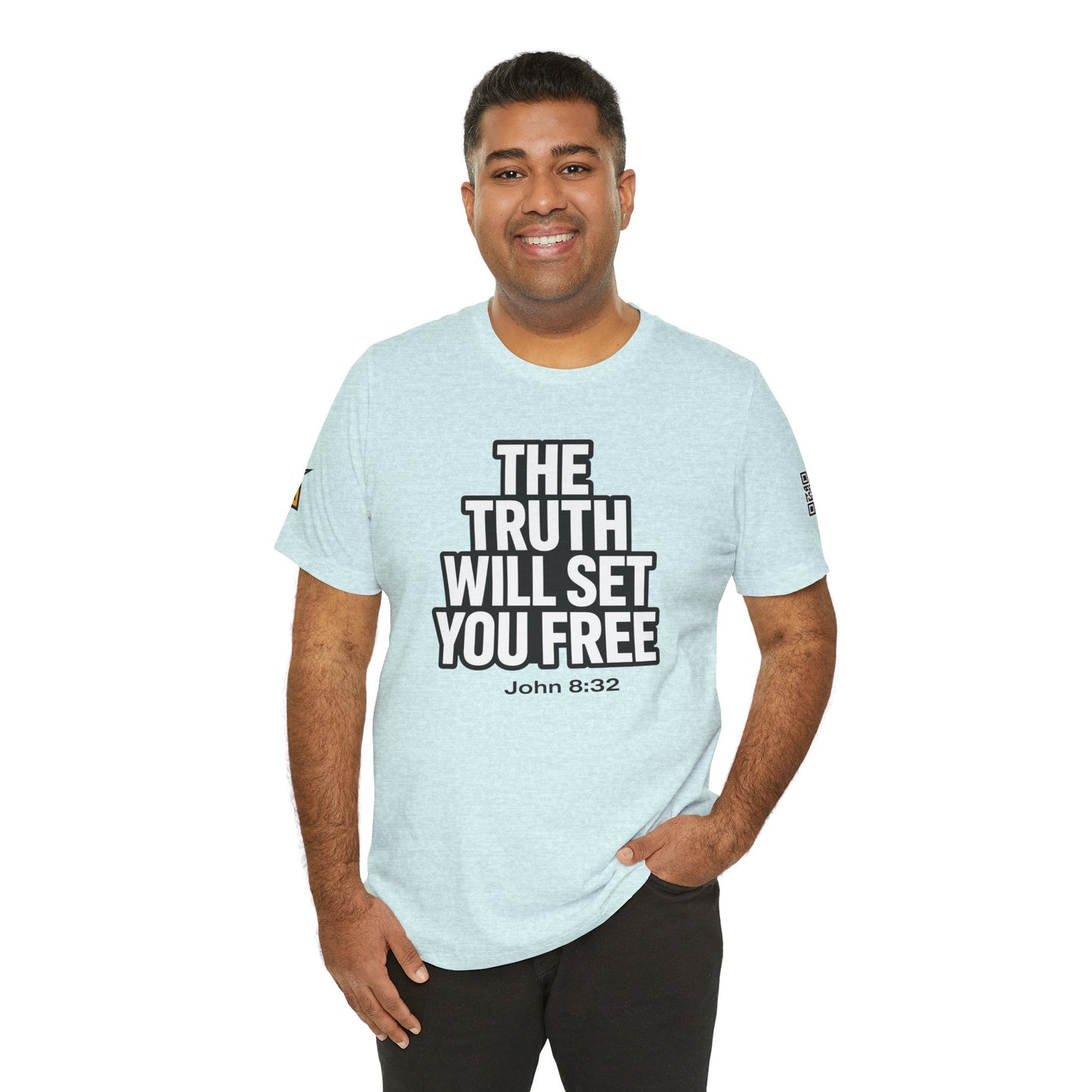 The Truth Will Set You Free Graphic T-Shirt | John 8:32 Bible Verse Tee | Christian Streetwear