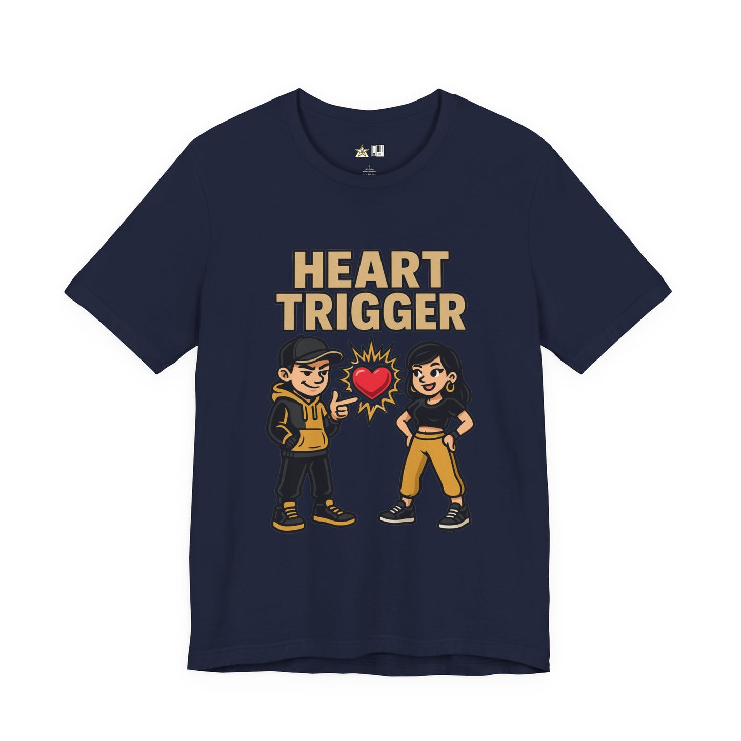 Heart Trigger – Unisex Streetwear Graphic Tee