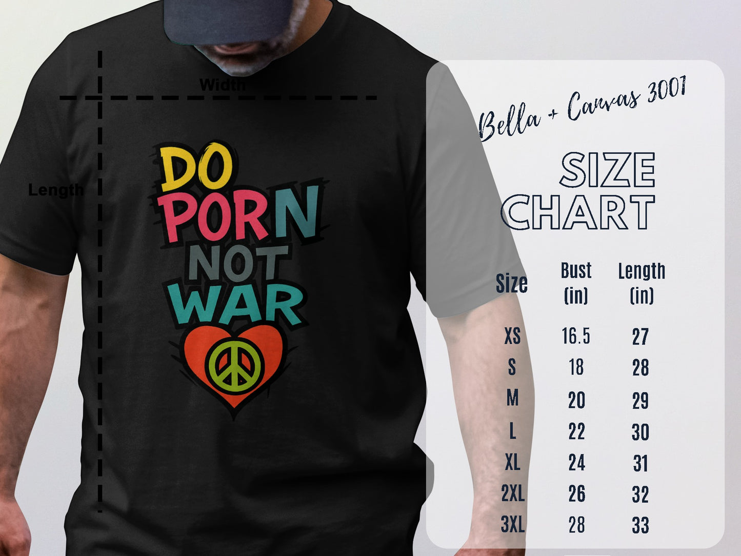 Do Porn Not War Graphic T-Shirt trendy product