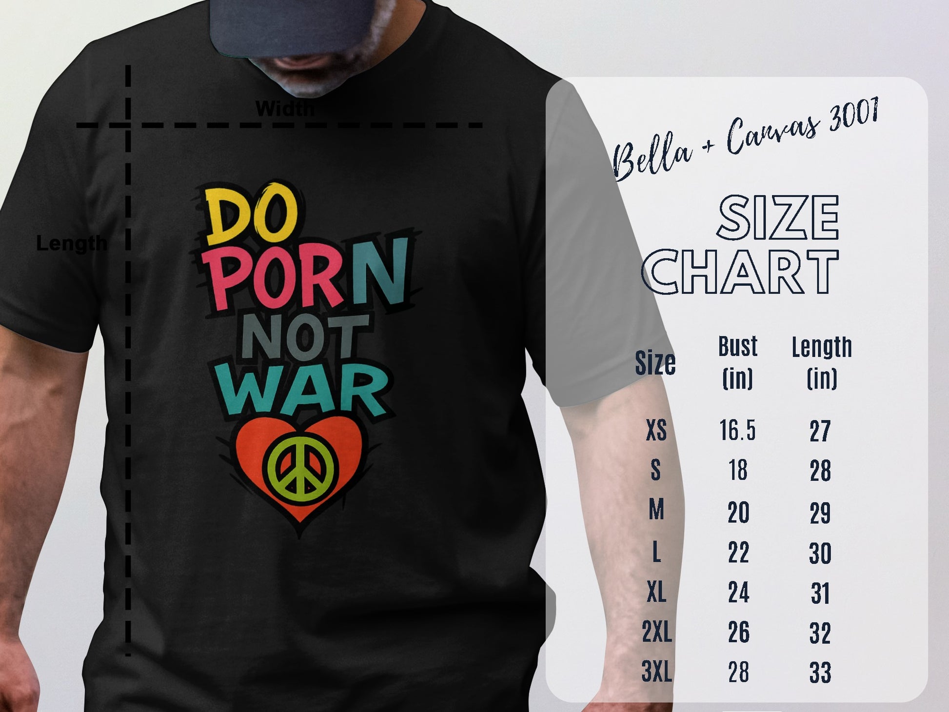 Do Porn Not War Graphic T-Shirt trendy product