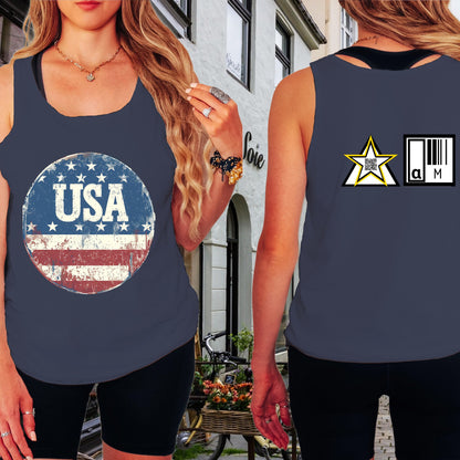 Casual USA Flag Tank Top Graphic Print Women product