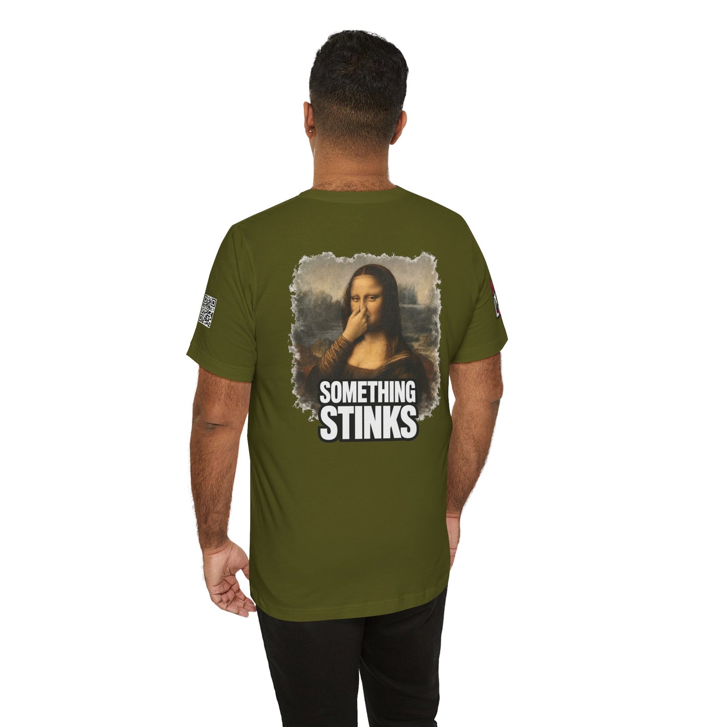 Something Stinks – Funny Mona Lisa Parody Graphic Tee