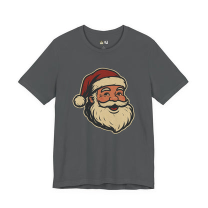 Classic Santa Smile – Vintage Unisex Christmas Graphic T-Shirt