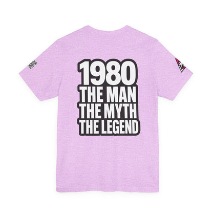 1980 The Man The Myth The Legend Graphic T-Shirt | 1980 Birthday Tee | Vintage Legend Shirt