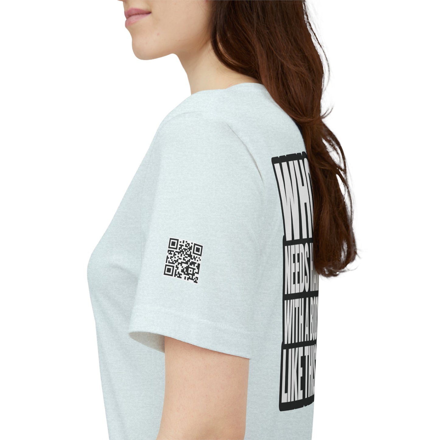 Who Needs Hair With a Body Like This? – Funny Gym Graphic Tee