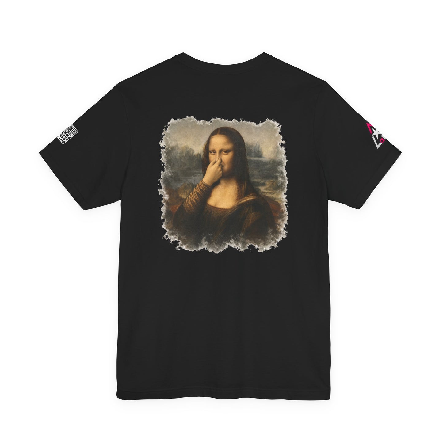 Something Smells Like Bullshit Graphic T-Shirt | Mona Lisa Parody Tee