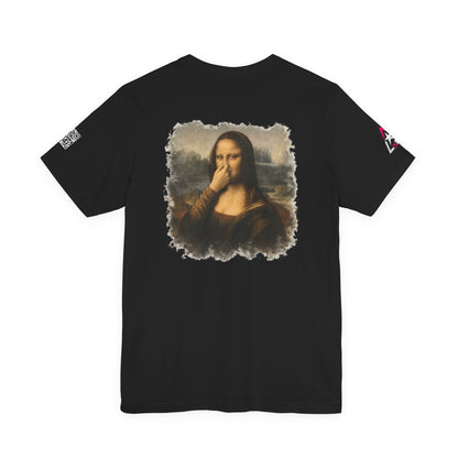 Something Smells Like Bullshit Graphic T-Shirt | Mona Lisa Parody Tee