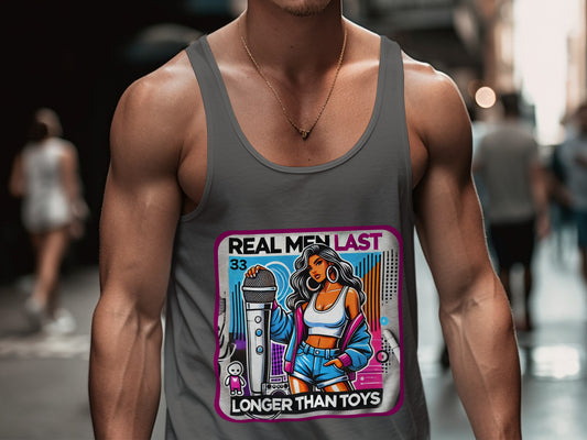 Real Men Last Longer Than Toys Tank Top product type