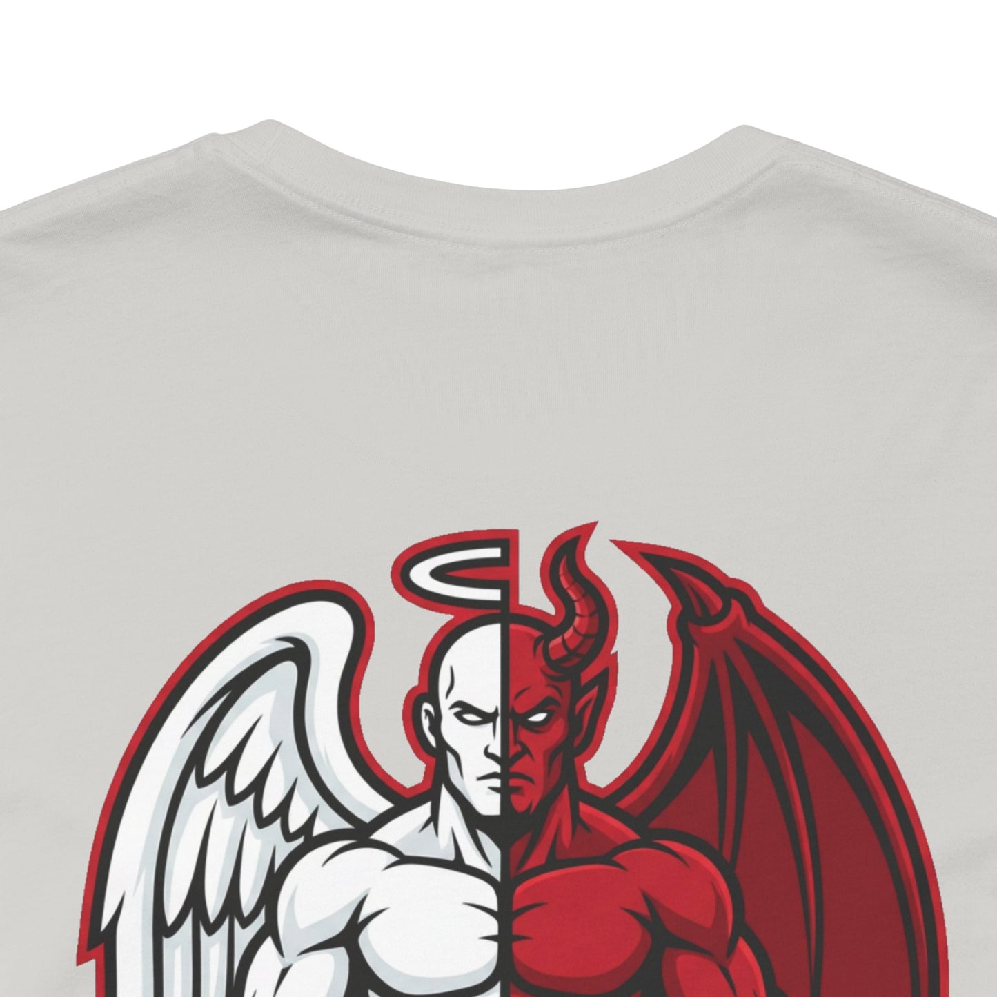 BUILT DIFFERENT Angel & Devil Graphic T-Shirt | Duality Streetwear Tee | Bold Unisex Statement Shirt
