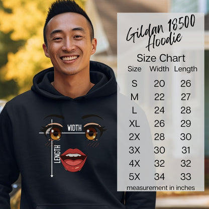 Seductive Stare Anime Vibe Alpha Edge Expression Hoodie