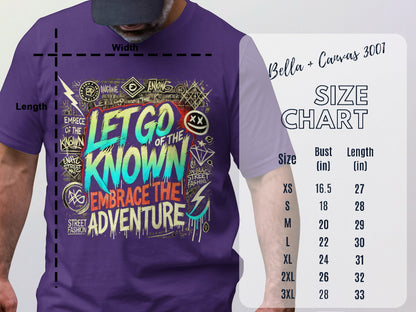 Let Go Of The Known Embrace The Adventure shirt product