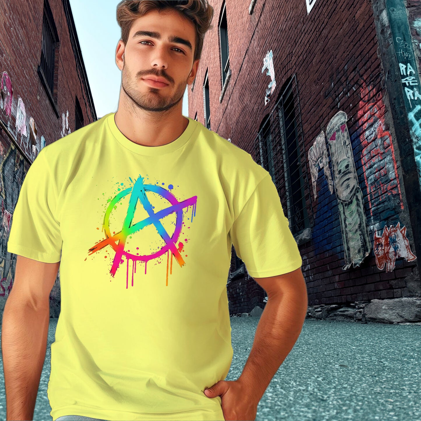 Vibrant Urban Street Art Inspired Design T-shirt