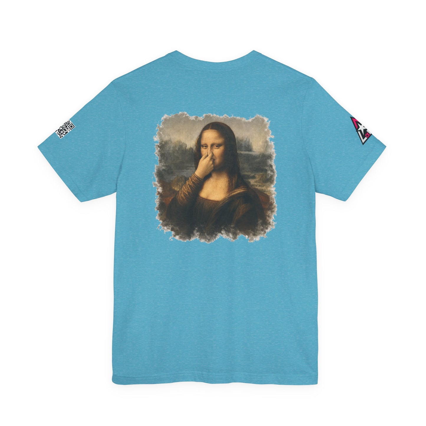 Something Smells Like Bullshit Graphic T-Shirt | Mona Lisa Parody Tee