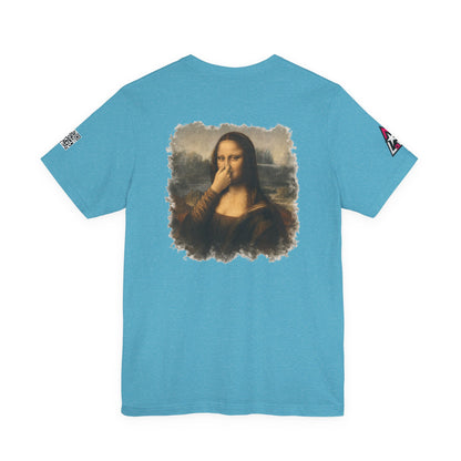 Something Smells Like Bullshit Graphic T-Shirt | Mona Lisa Parody Tee