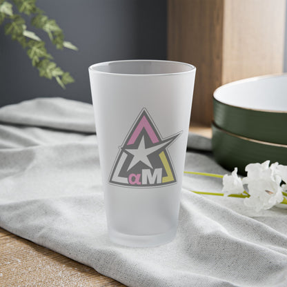FROSTED PINT GLASS – POUR STRONG. SIP SHARP.