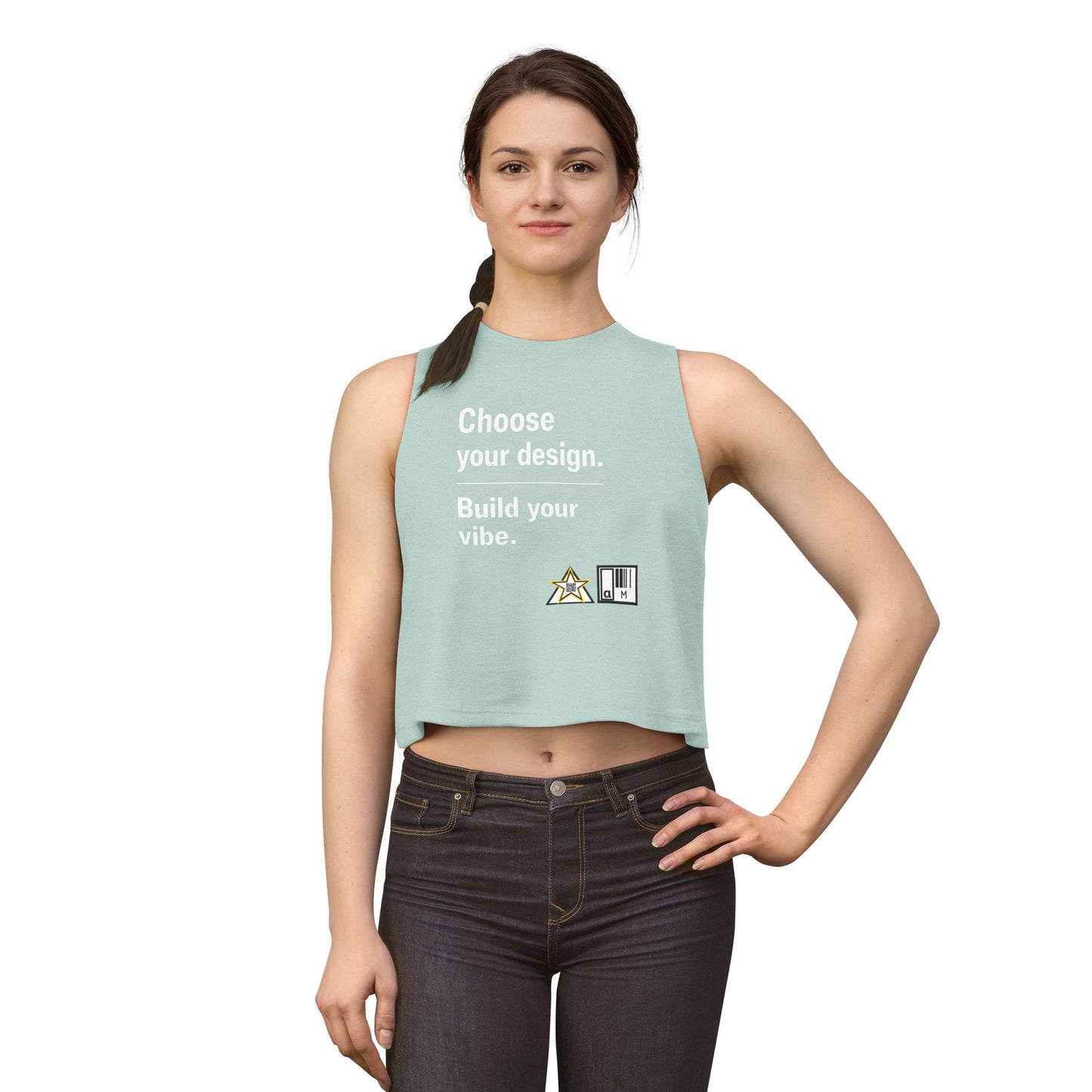 Custom Alpha Crop Top Choose Your Design Build Your Vibe for womens