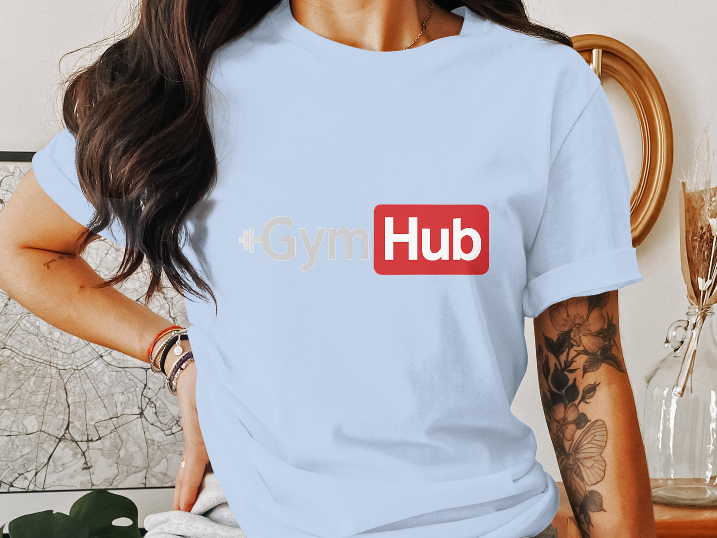 Gym Hub Graphic T-Shirt for Fitness Enthusiasts product type