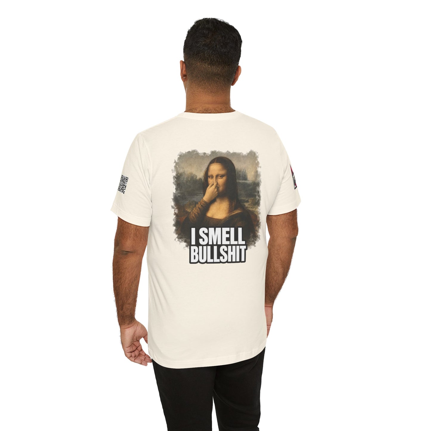I Smell Bullshit – Funny Mona Lisa Parody Graphic Tee