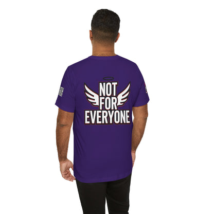 NOT FOR EVERYONE Graphic T-Shirt | Angel Wings Statement Tee | Bold Streetwear Shirt | Unisex Graphic Tee