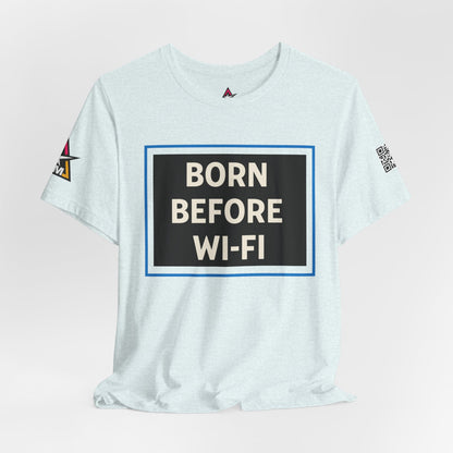 BORN BEFORE WI-FI | Funny Retro Graphic Tee | Gen X & Millennial Streetwear