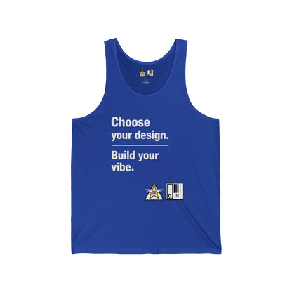 Custom Clean Light Tank Choose Your Design.       Build Your Vibe.
