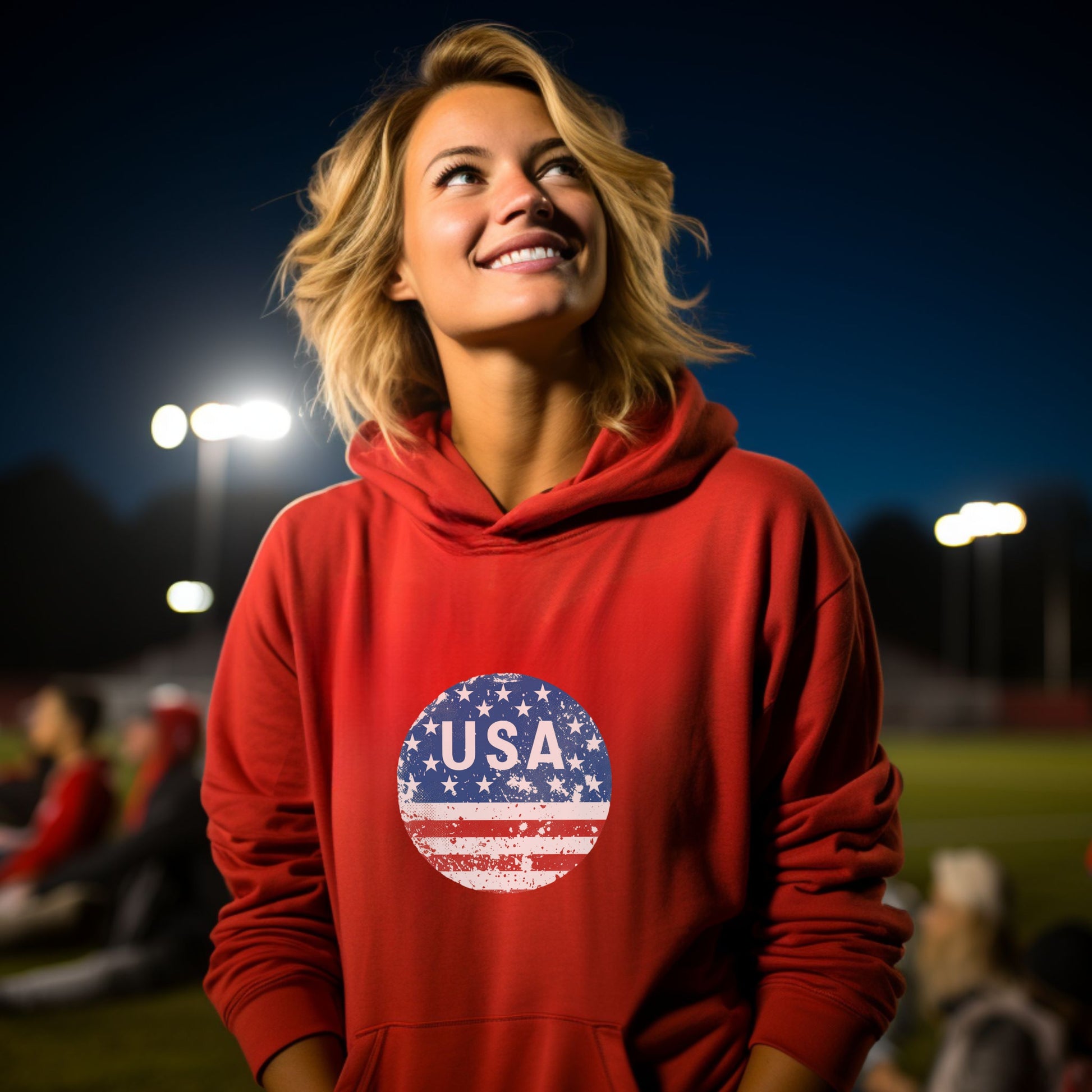 USA Graphic Red Hoodie product type