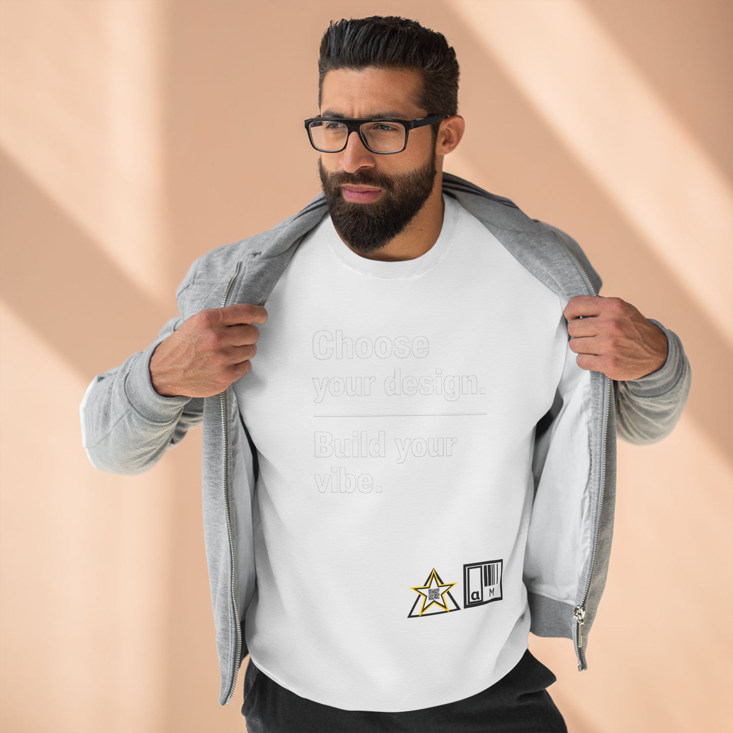 Custom Alpha Crewneck Choose Your Design Build Your Vibe Crewneck Sweatshirt