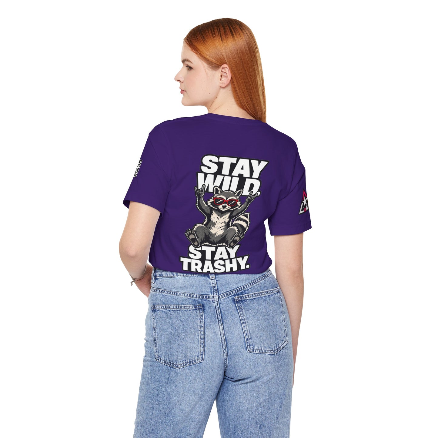 Stay Wild, Stay Trashy – Funny Raccoon Graphic Tee