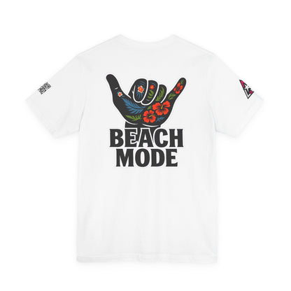 Beach Mode Graphic T-Shirt | Shaka Hand Tropical Tee | Summer Streetwear
