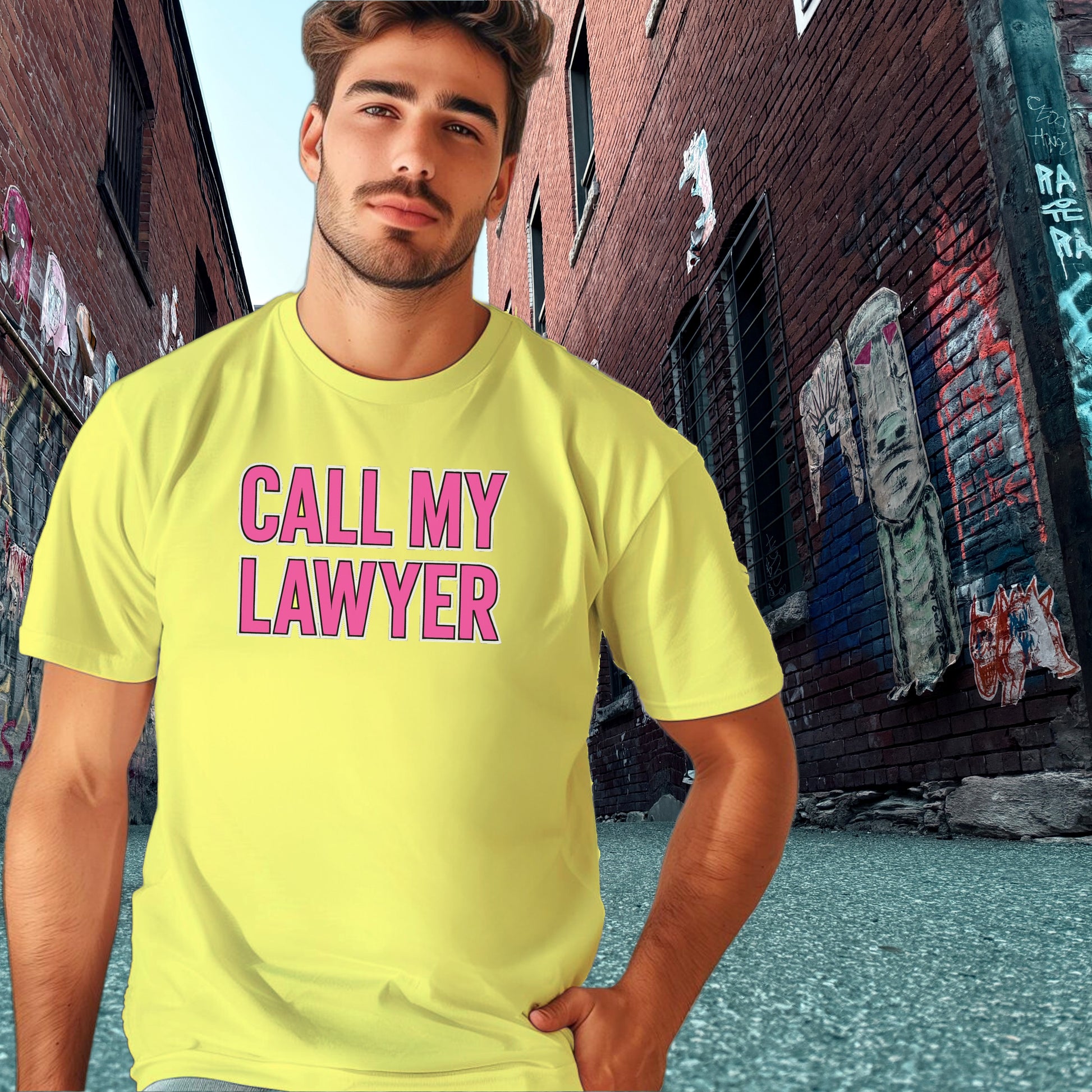 Call My Lawyer Bold Statement T-shirt