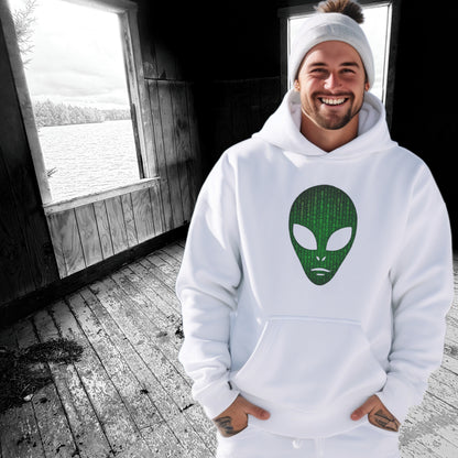 Alien Themed Hoodie Geeky Stylish Sweatshirt