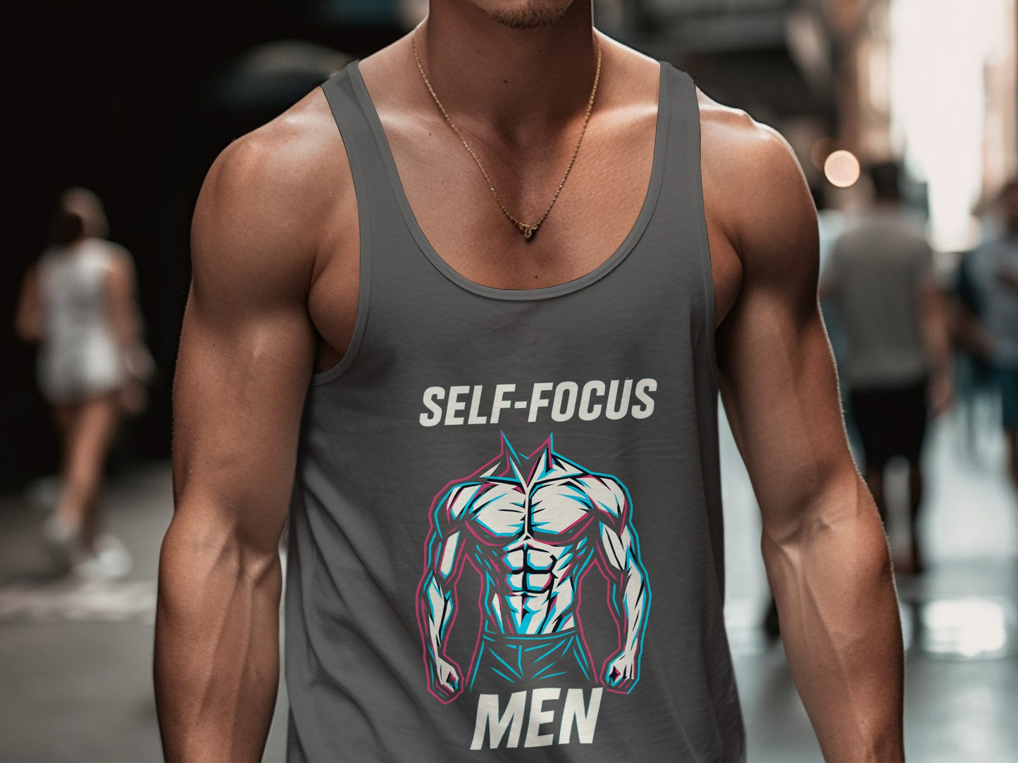 Self-Focus Men's Motivational Tank Top product