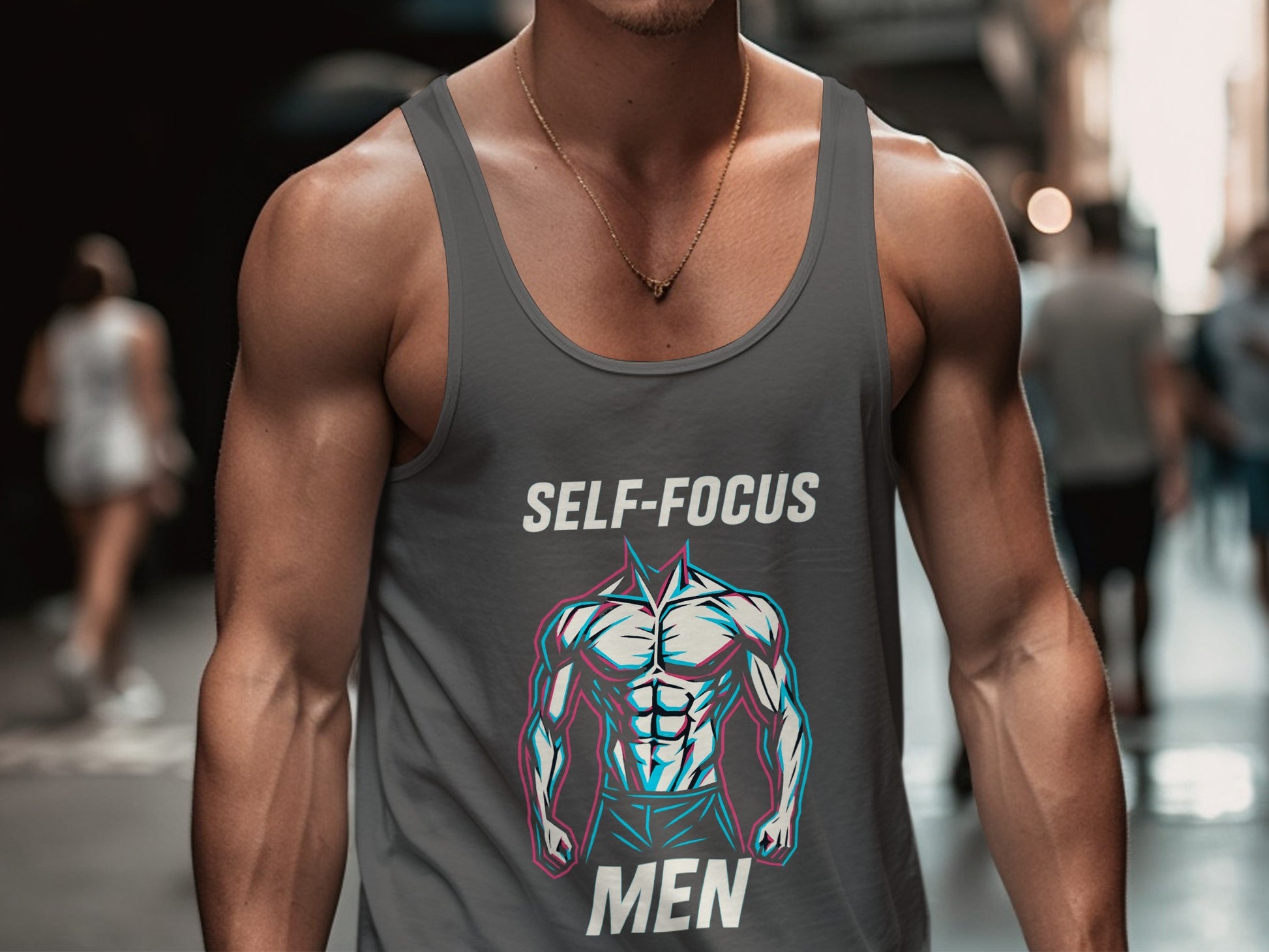 Self-Focus Men's Motivational Tank Top product