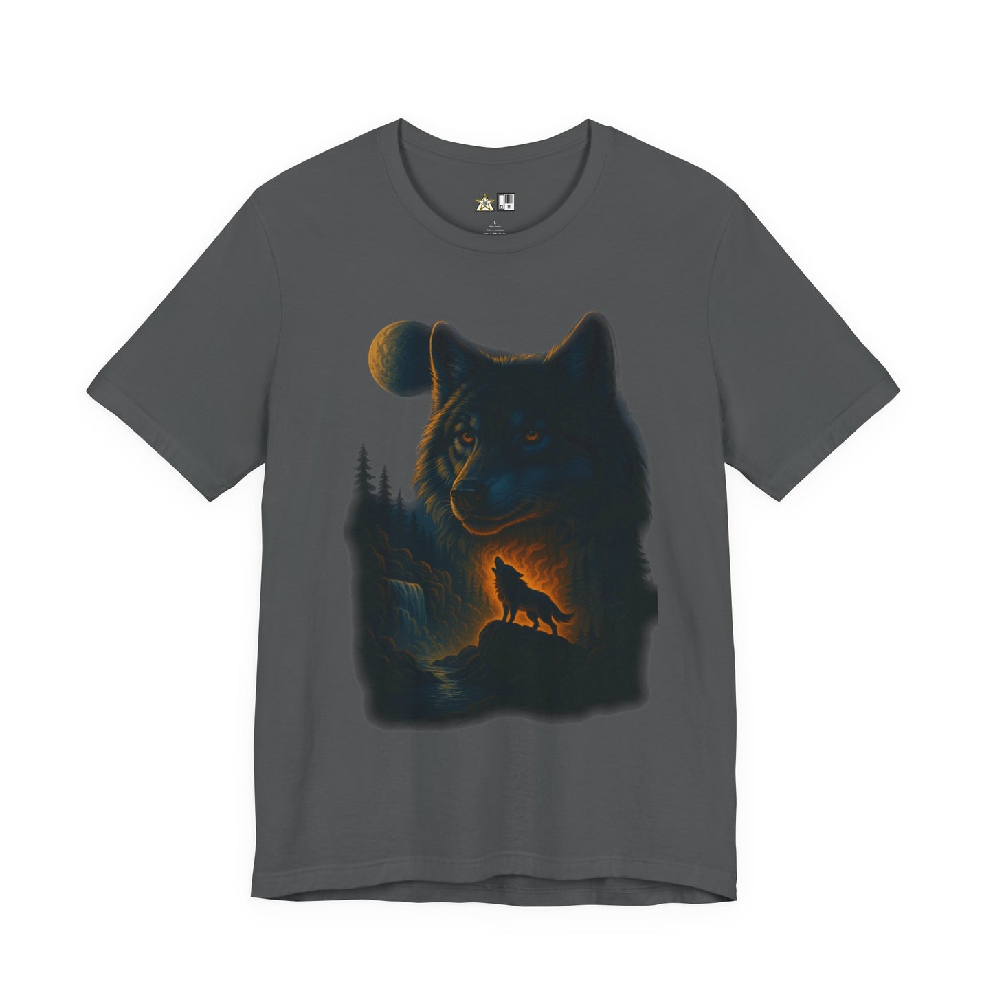 Midnight Wolf Instinct Tee – Unisex Streetwear Graphic Tee