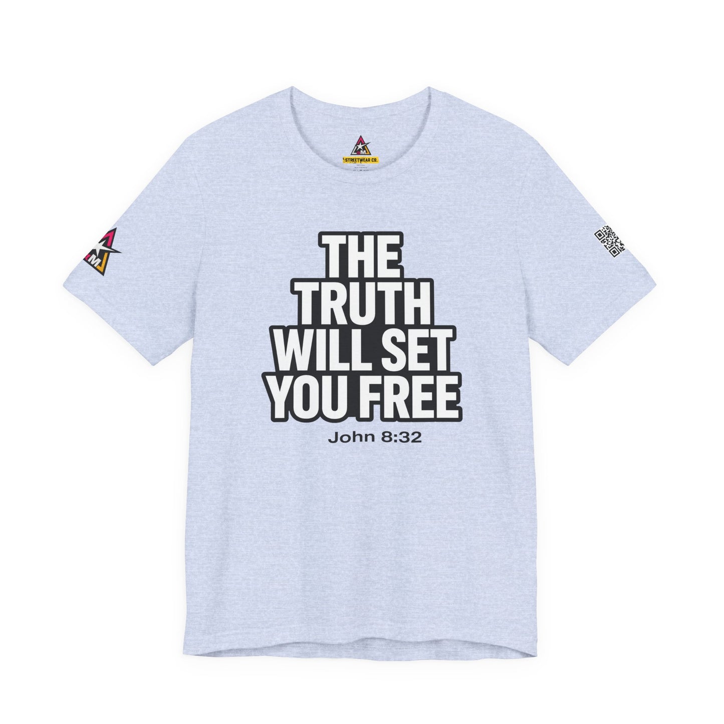 The Truth Will Set You Free Graphic T-Shirt | John 8:32 Christian Tee | Faith Streetwear Shirt