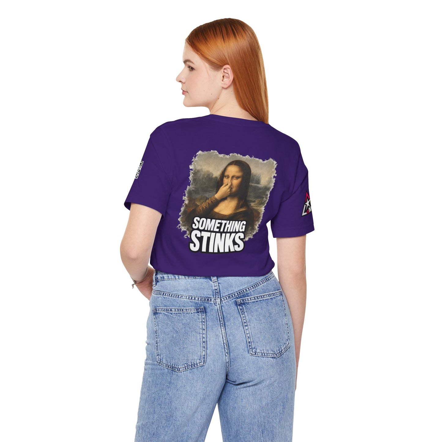 Something Stinks – Funny Mona Lisa Parody Graphic Tee
