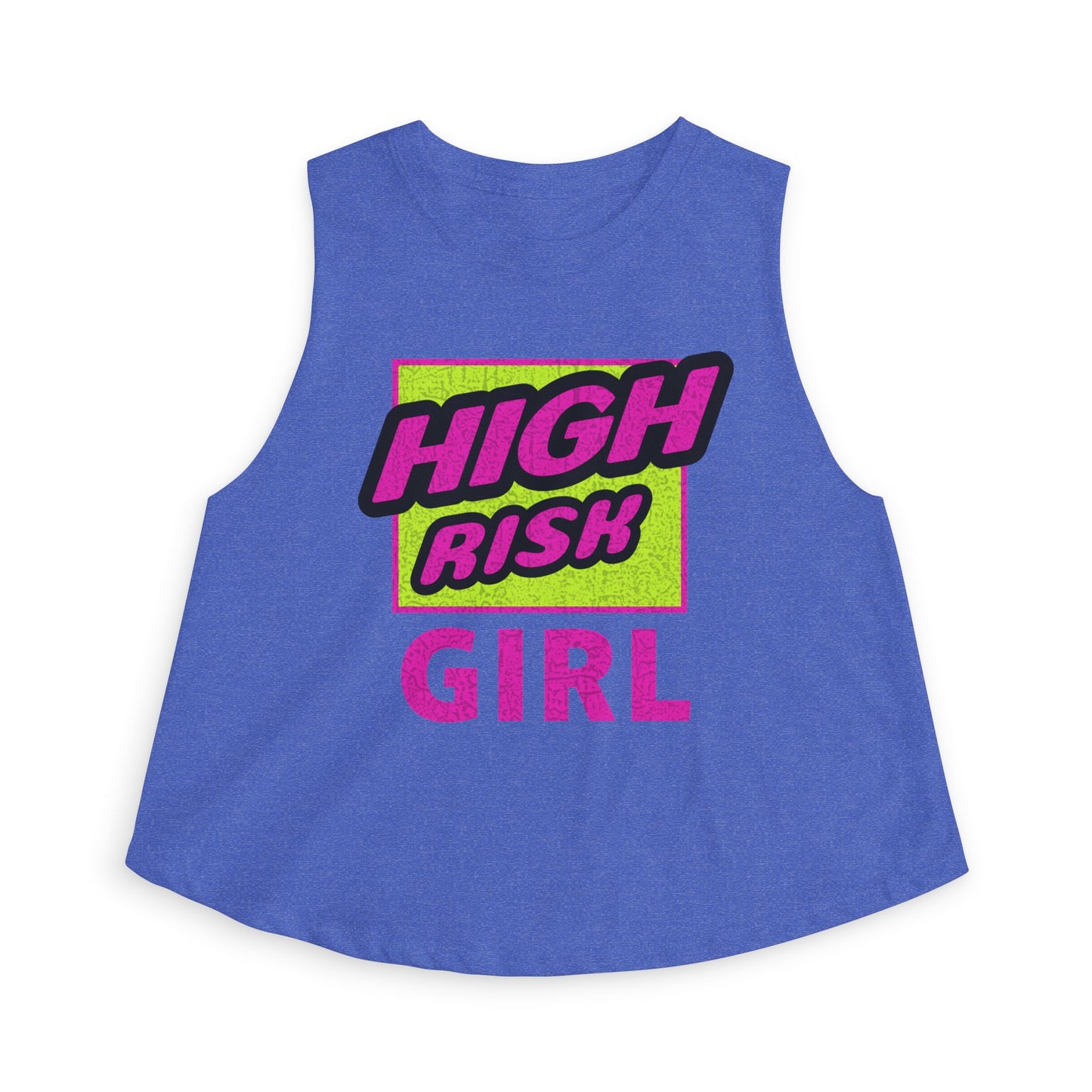 HIGH RISK GIRL | Funny Dating Graphic Women's Crop Top | Flirty Red Flag Streetwear