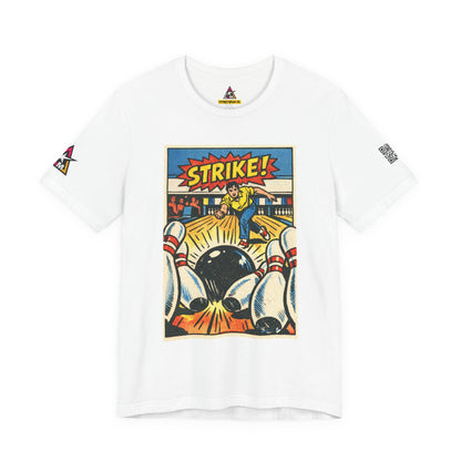 Strike Graphic T-Shirt | Bowling Streetwear Tee | Retro Bowling Shirt  STRIKE.