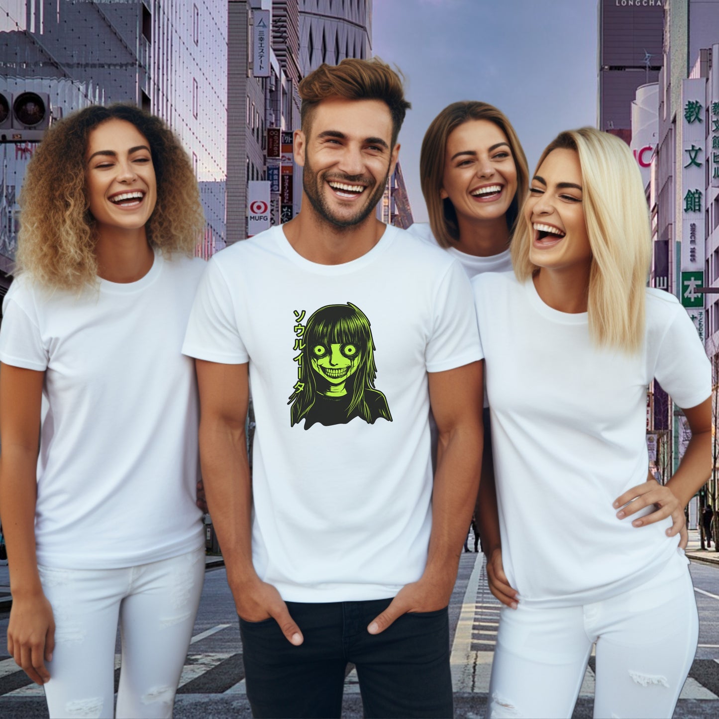 Graphic Tee Featuring Original Spooky Cartoon Design