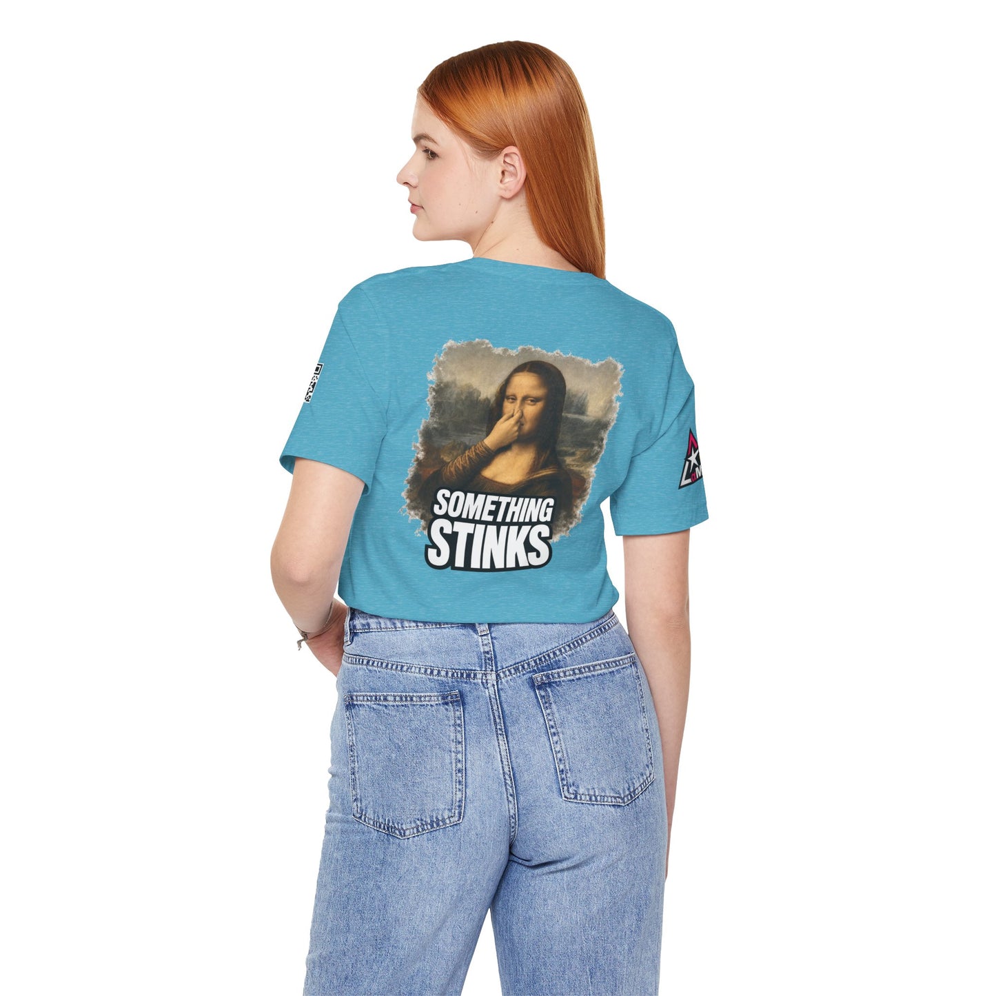 Something Stinks – Funny Mona Lisa Parody Graphic Tee