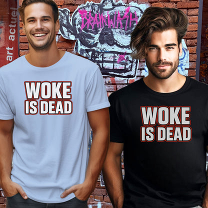 Bold Woke is Dead Graphic T-Shirt for Statement Style