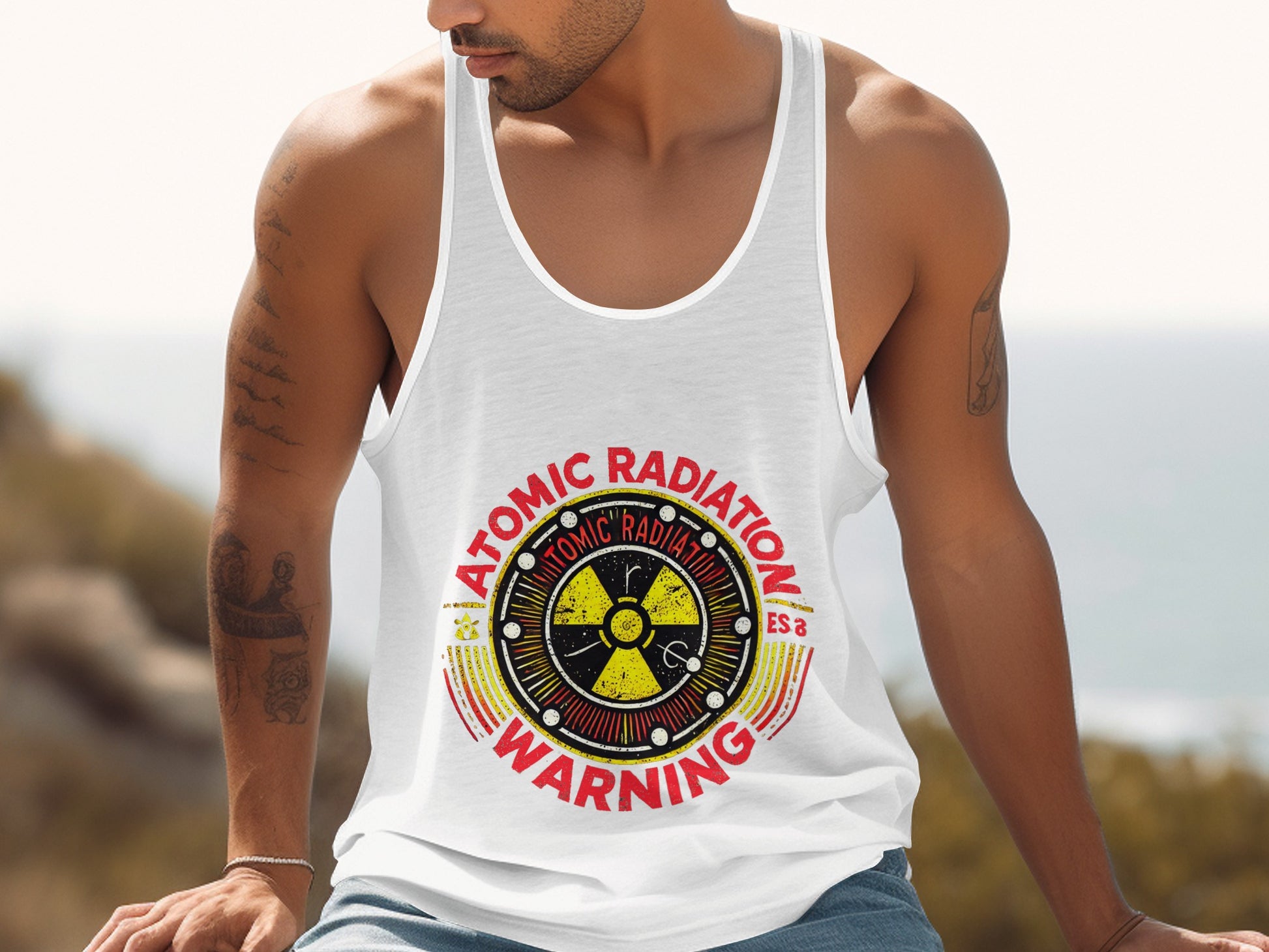 Atomic Radiation Warning Graphic Tank Top product type