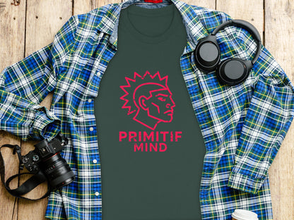 Primitif Mind Headphones Camera Plaid Shirt product type